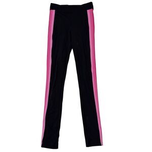 No Ka Oi Leggings Size 2 Black Side Stripe Athleisure High Waist Stretch